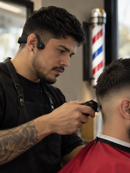 Audífonos con cámara POV para barberos