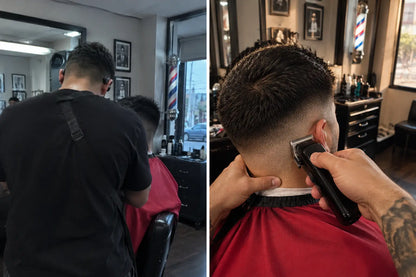 Audífonos con cámara POV para barberos