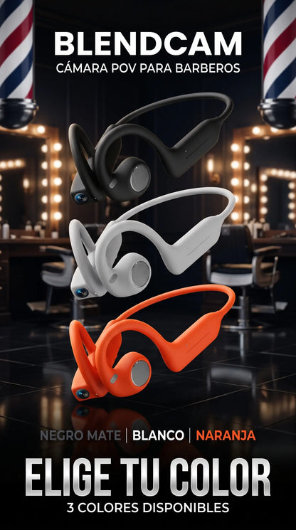 Auriculares con cámara POV para barberos